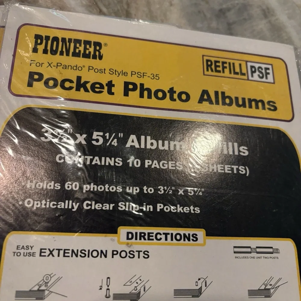LOT THREE PIONEER PSF-35 Photo Album Refill Pages 60 Photos 3.5